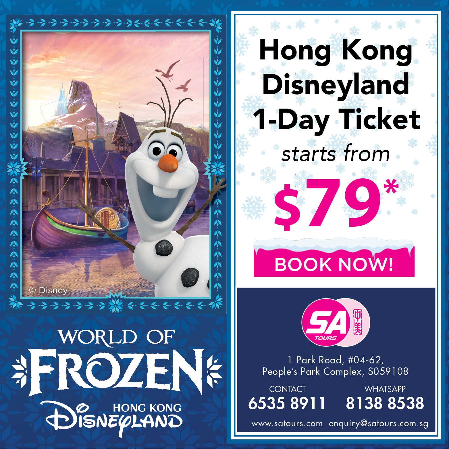 Hong Kong Disneyland 1-Day Ticket